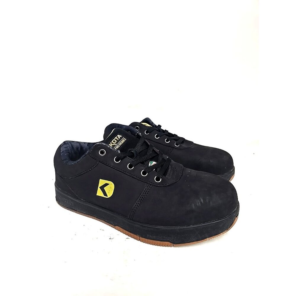 DAKOTA Men's Steel Toe Steel Plate Skate Safety Work Shoes 3613 Black Size 9M